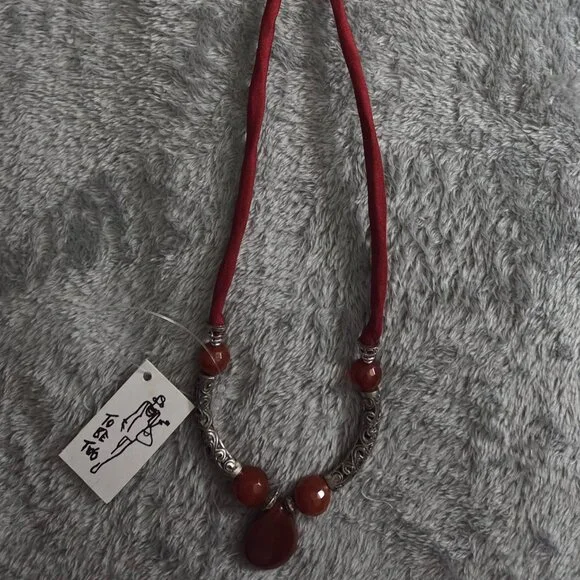 🌿 Boho Stone Necklace Trio | Adjustable Artisan Bundle 🌿 - Picture 2 of 4